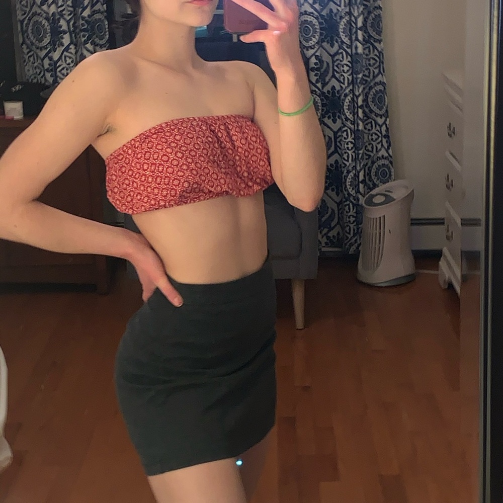 Grey Mini Skirt